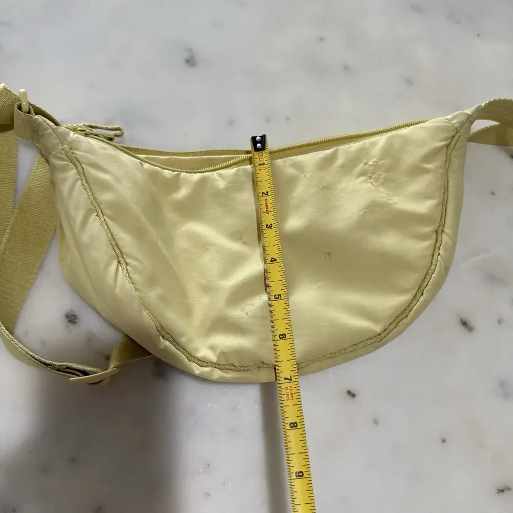 Uniqlo Round Crescent Mini Shoulder Bag Crossbody Sling, Yellow